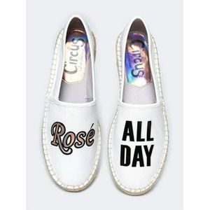 Rose All‎ Day Circus by Sam Edelman Women's Espadrille Shoes White Size 8